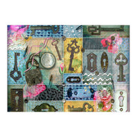 Vintage Key Collage (Print Only)