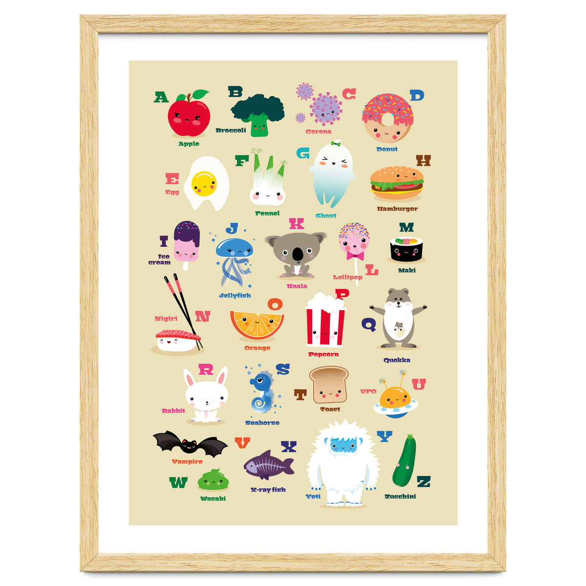 Nursery Kawaii Alphabet