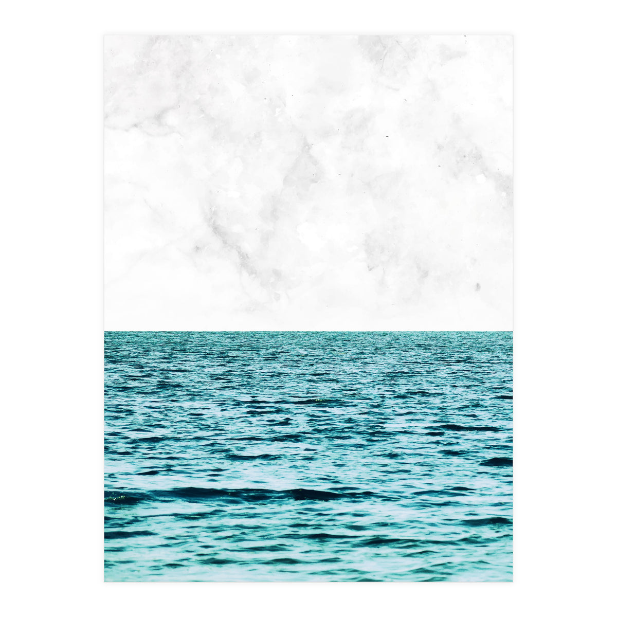 Ocean + Marble Ii (Print Only)