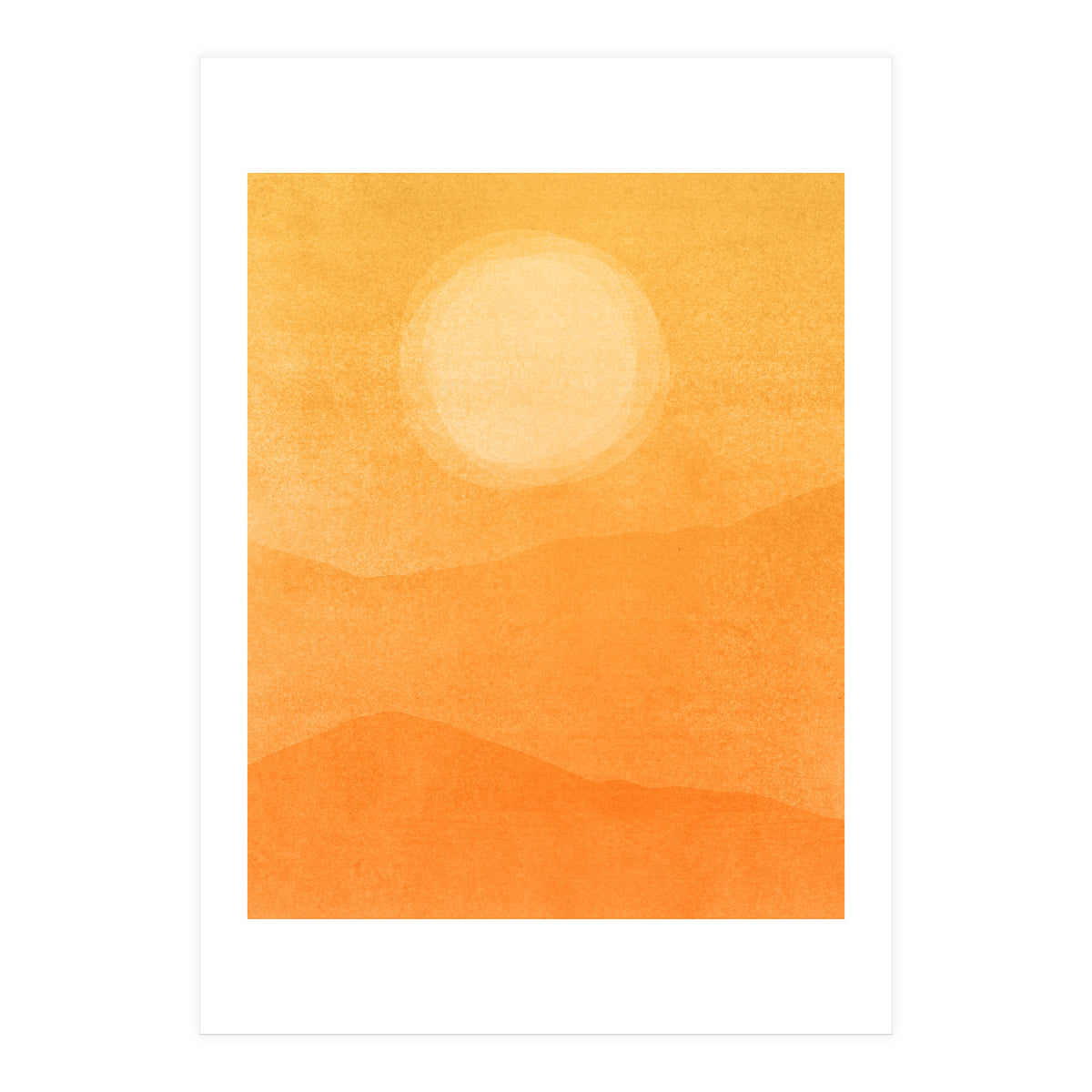 Golden Afternoon Abstract (Print Only)