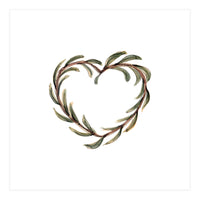 Olive branch heart (Print Only)