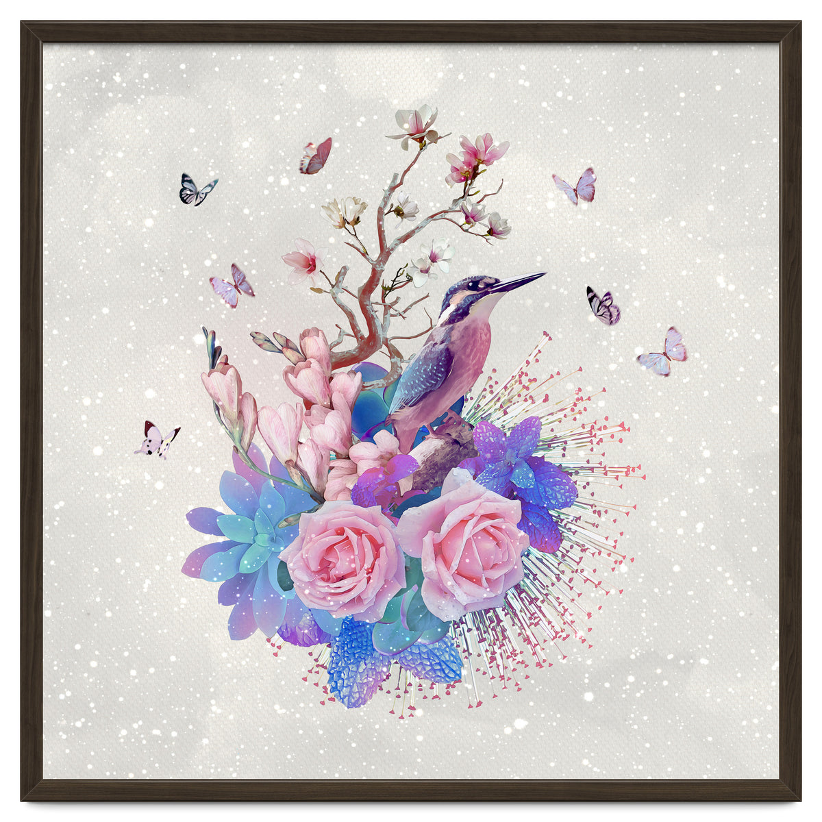 Floral Alcedo Atthis