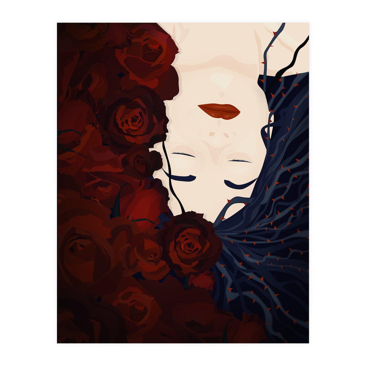 Sleeping with Roses  (Sleeping Beauty Series) (Print Only)