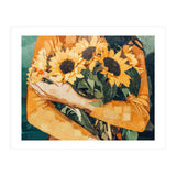 Holding Sunflowers (Print Only) thumbnail