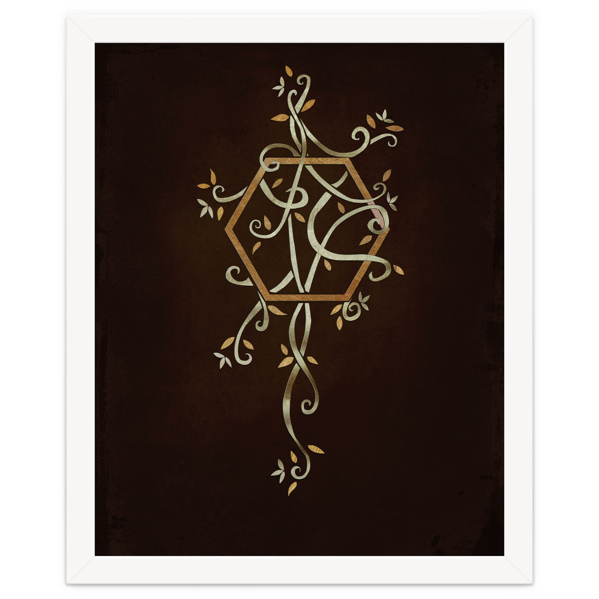 Flowering golden hexagon