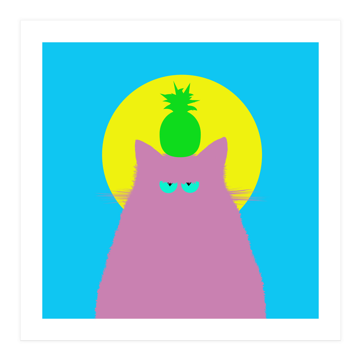 Tropical Lilac Cat  (Print Only)