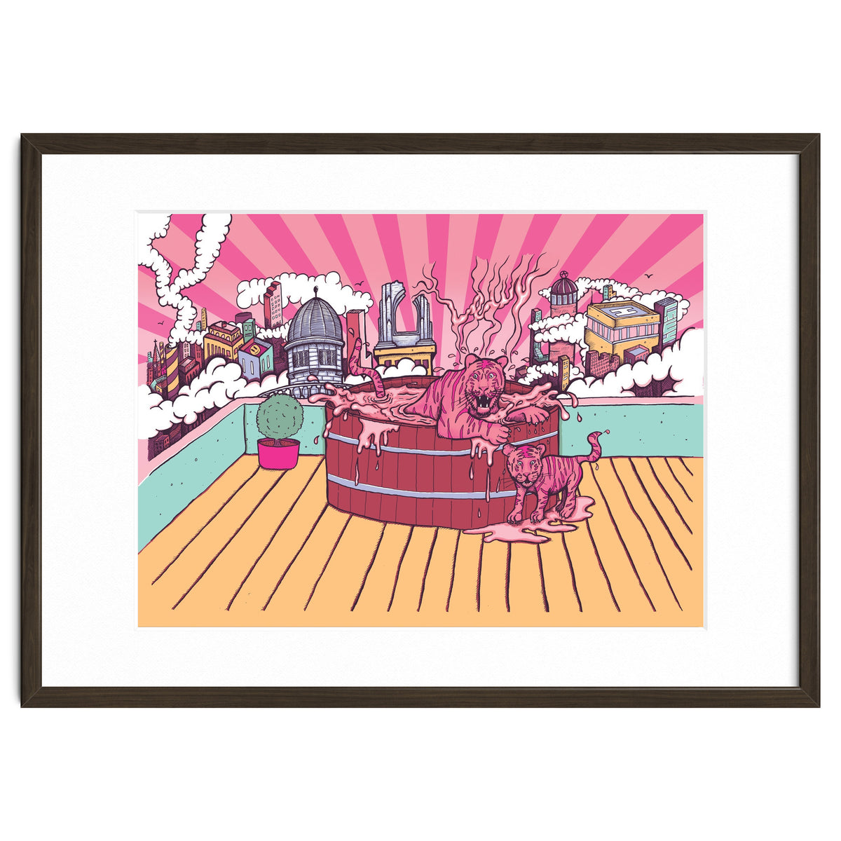 Strawberry Tigers Rooftop Jacuzzis Abbeydale Brewery x Lewy  12.4% ABV Strawberry, Chocolate, Smoked, Cherry Wood-chipped, Imperial Dessert Stout.