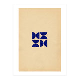 Ultramarine abstract shapes (Print Only) thumbnail