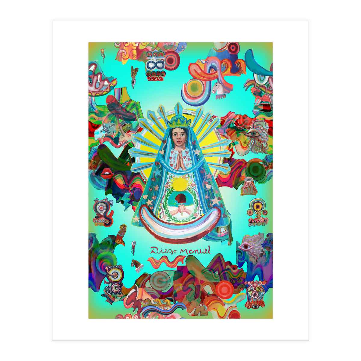 Virgen Y Graffiti 15 (Print Only)