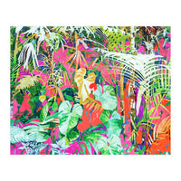 Find Me Where The Tropical Things Are | Jungle Botanical Palm Colorful Painting (Print Only)