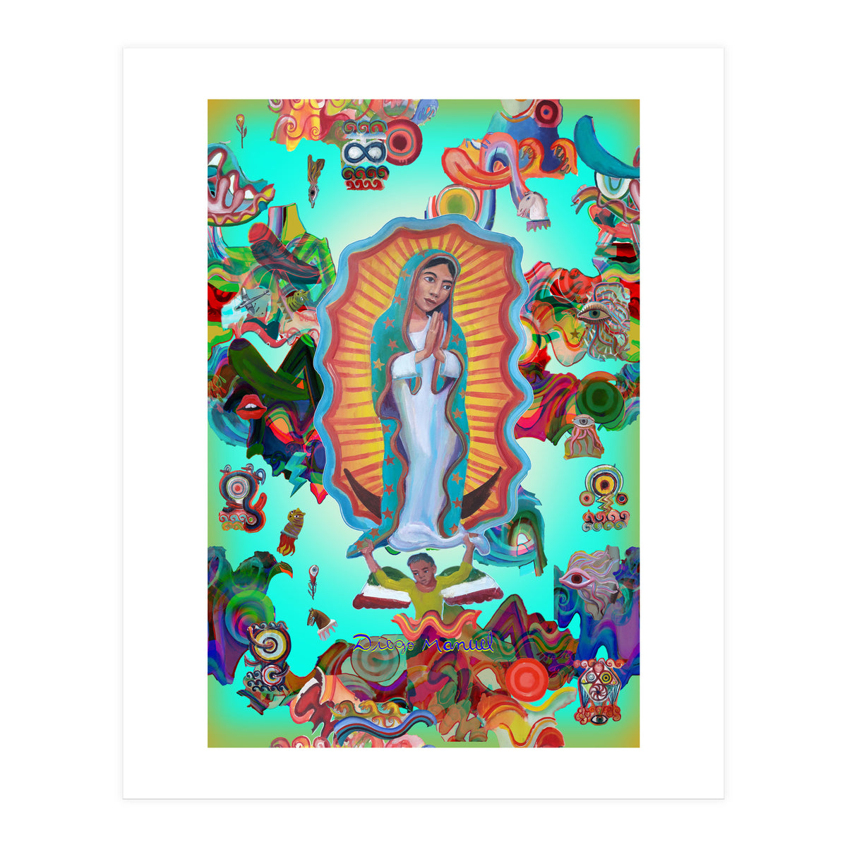 Virgen Y Graffiti 19 (Print Only)