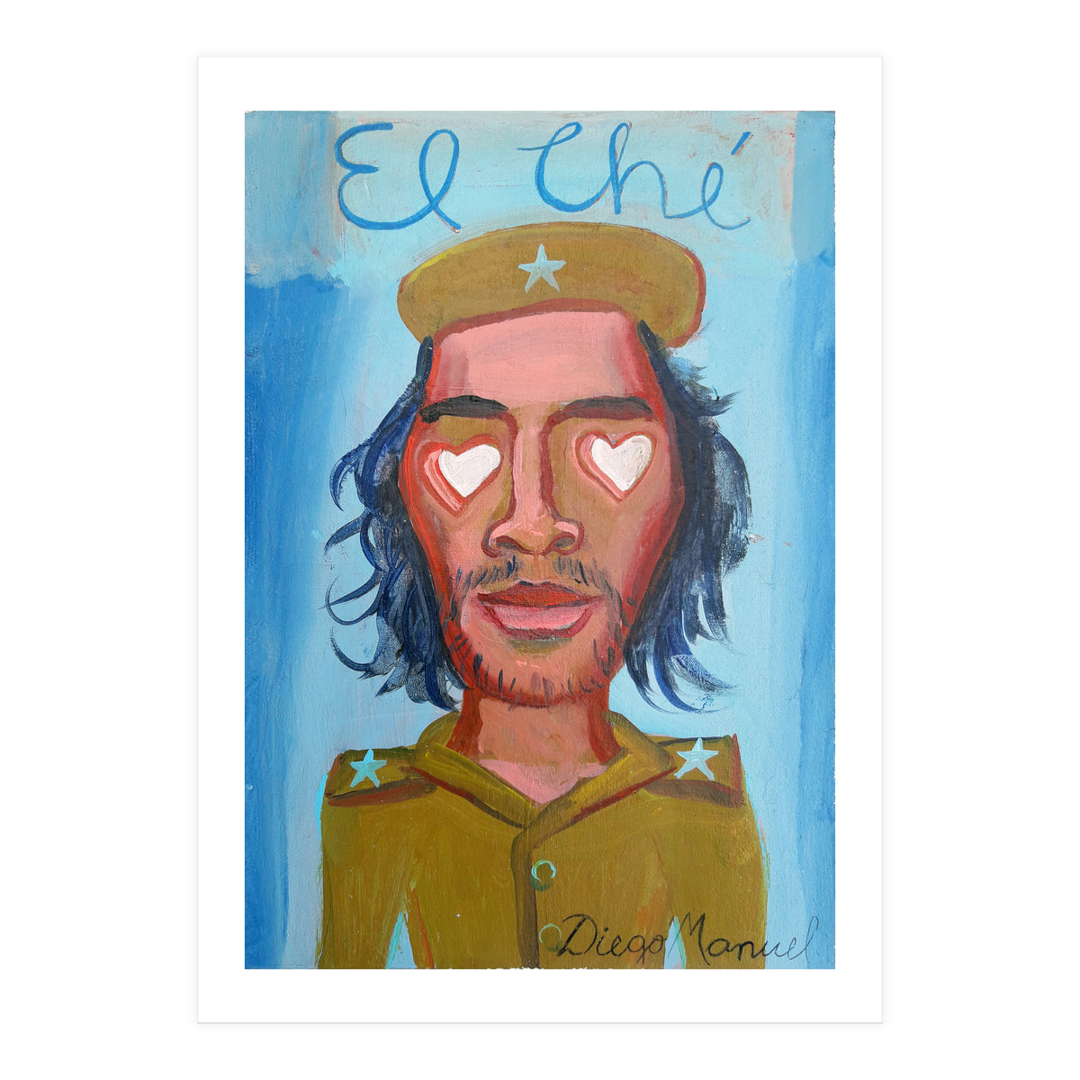 Che Guevara Y Corazones 2 B (2) (Print Only)