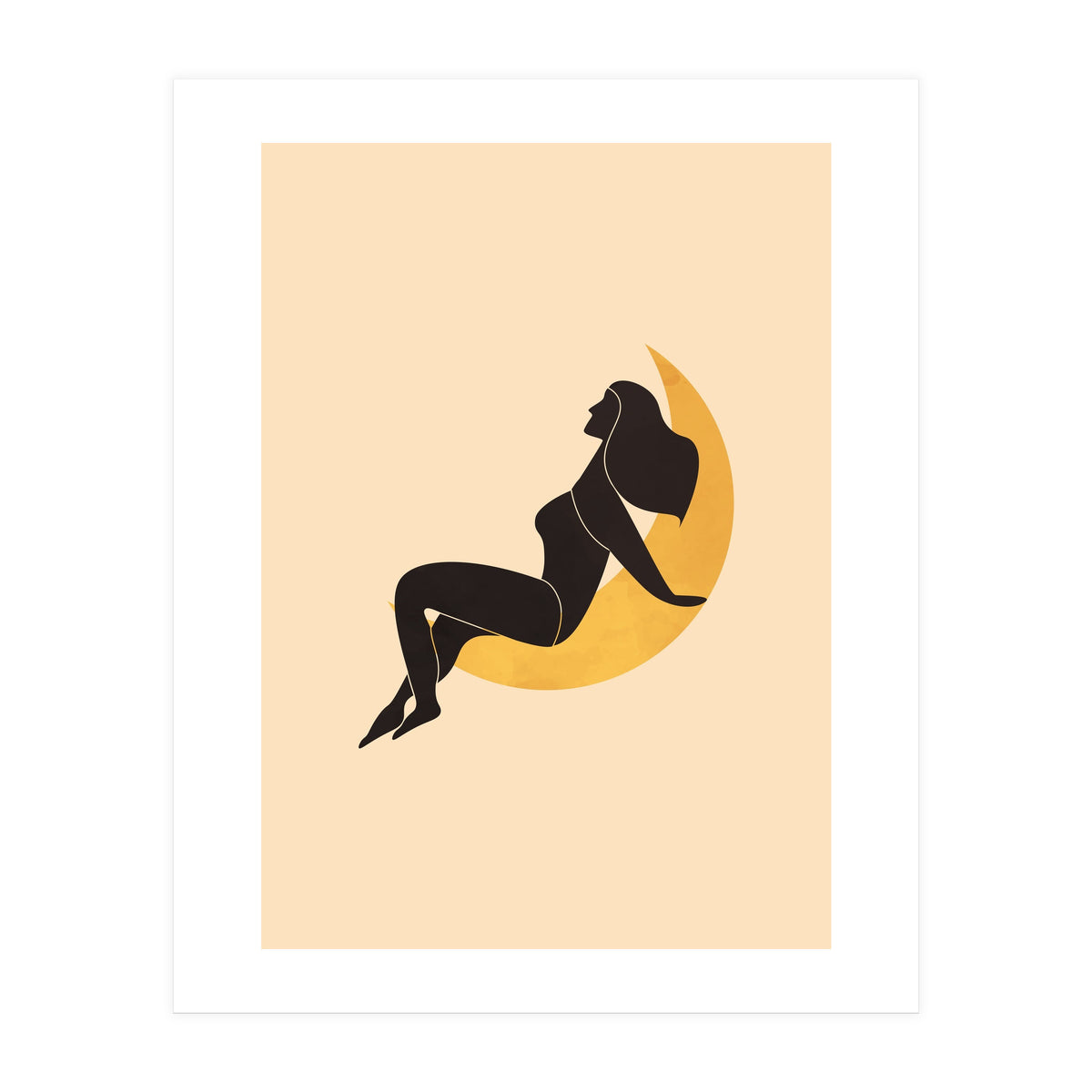 Woman and The Moon (Print Only)
