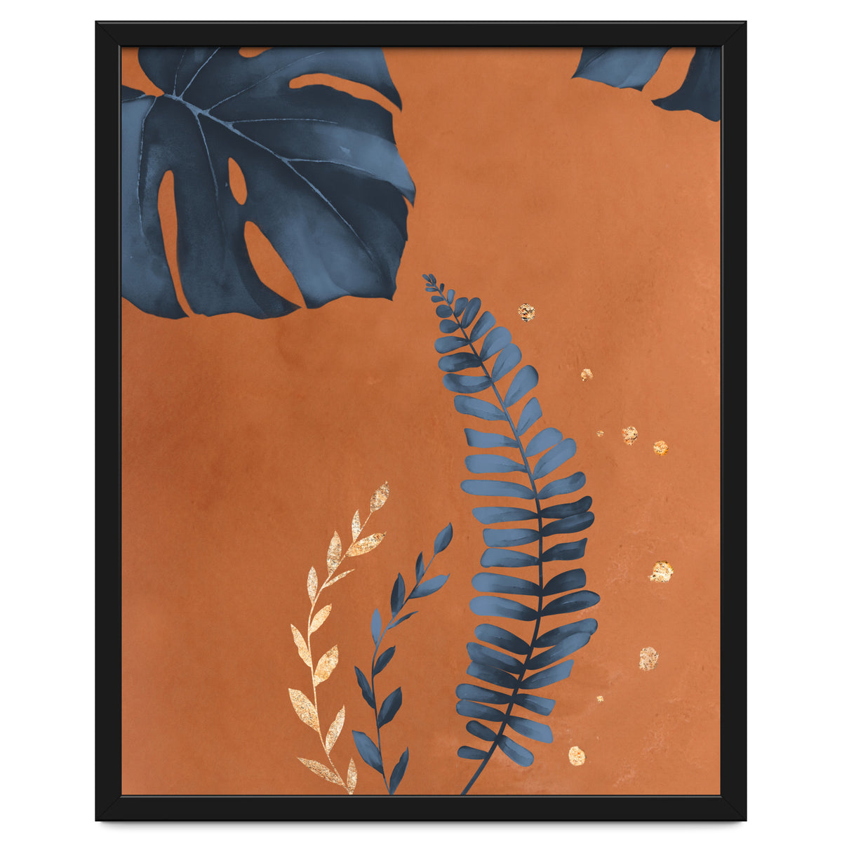 Monstera Leaf Terracotta