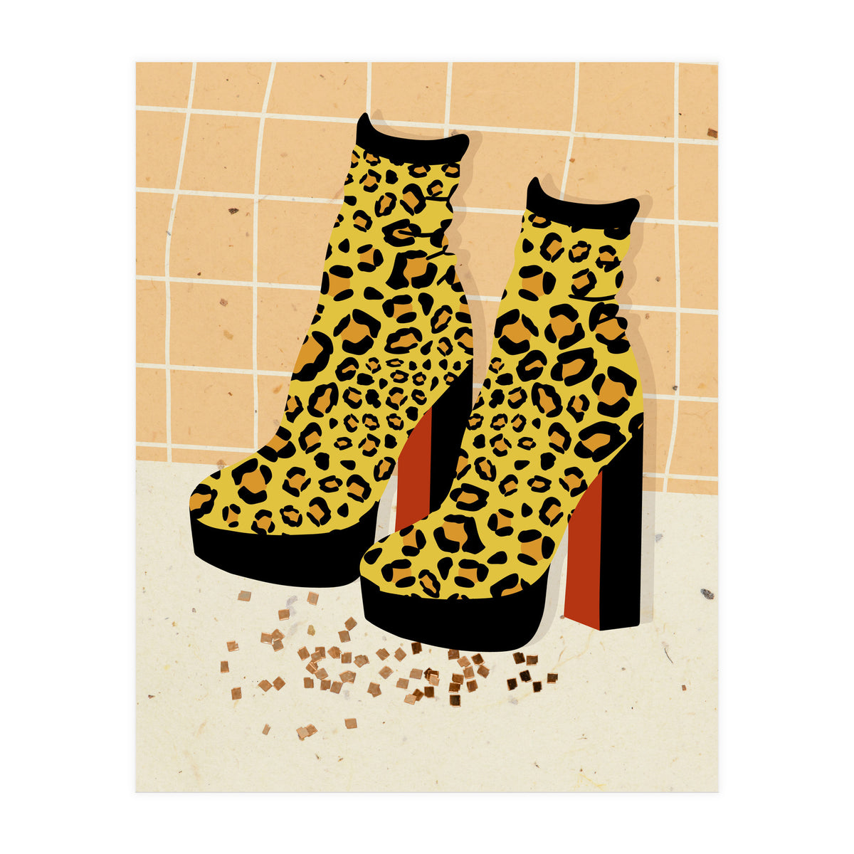 Leopard Disco Platforms (Print Only)