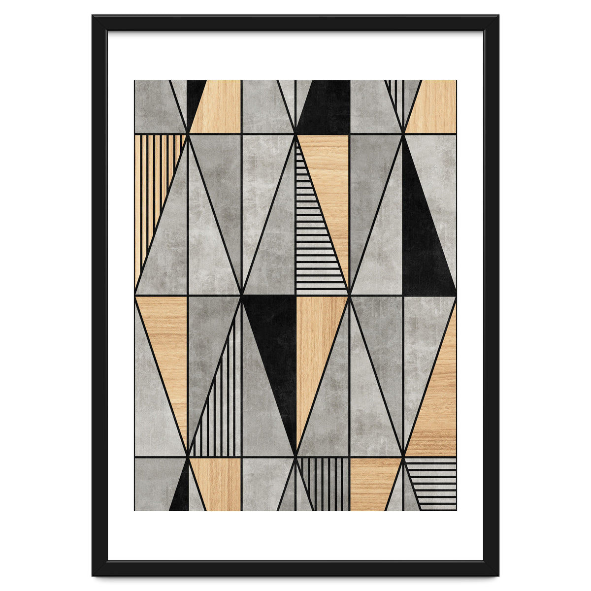 Concrete and Wood Triangles