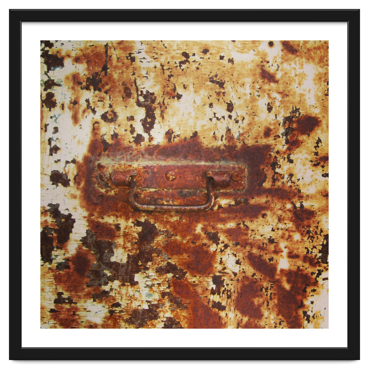 Rusty metal door