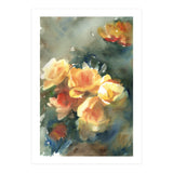 Abstract watercolor flowers (Print Only) thumbnail