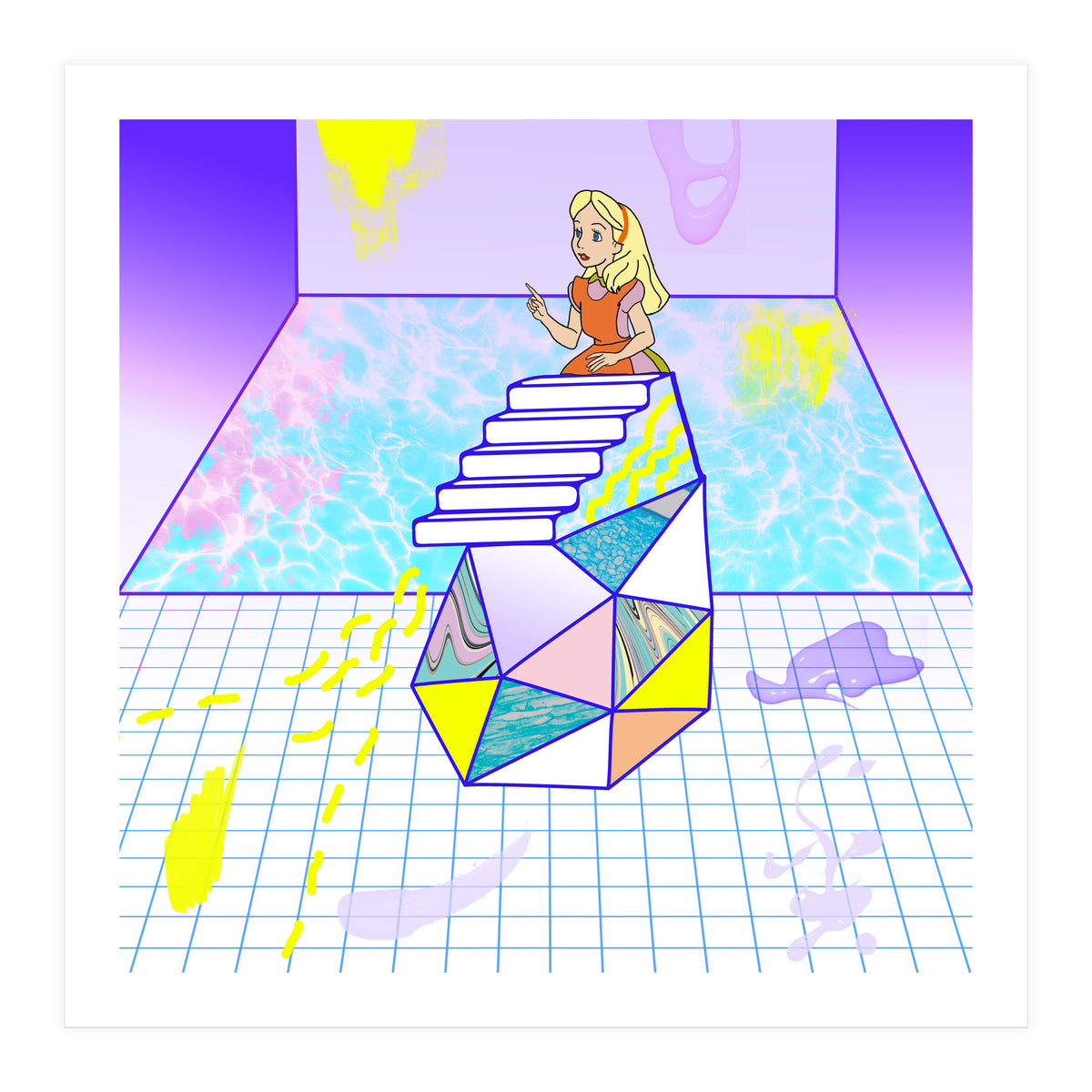 Alice Modern Pool (Print Only)