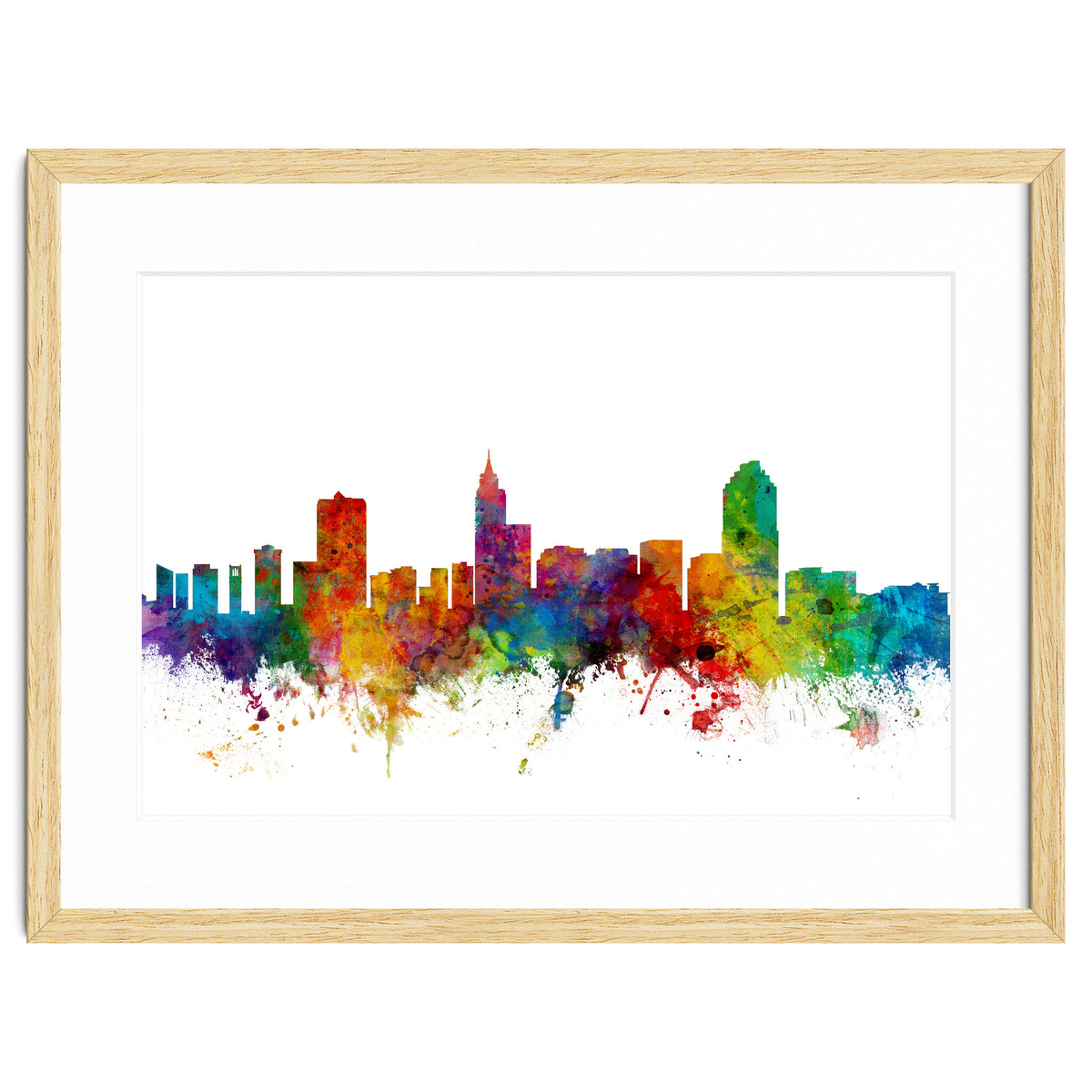 Raleigh North Carolina Skyline