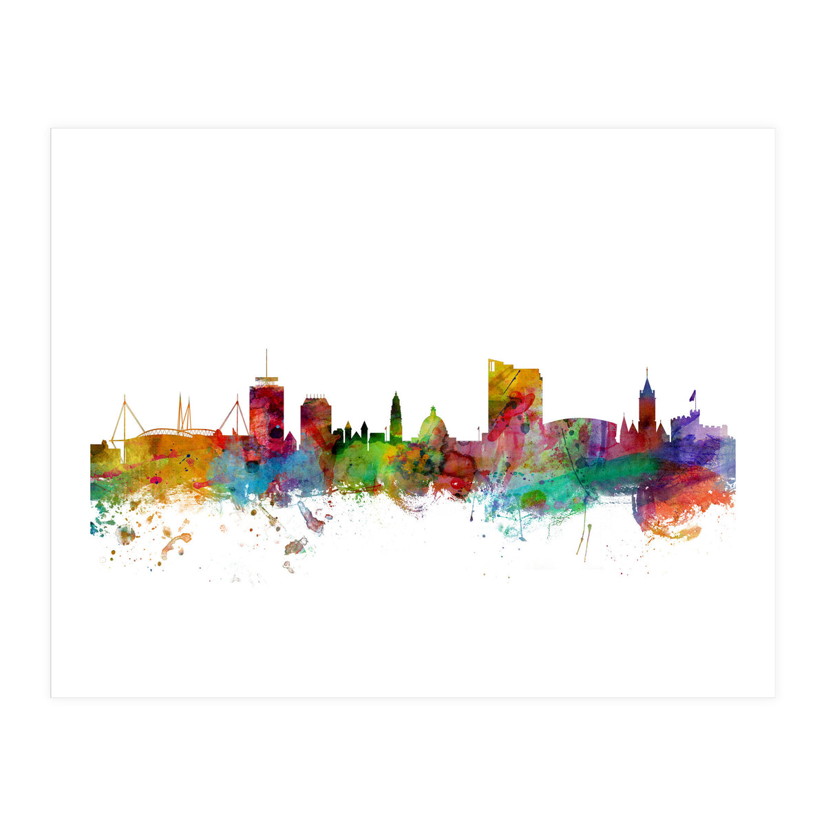 Cardiff Wales Skyline (Print Only)