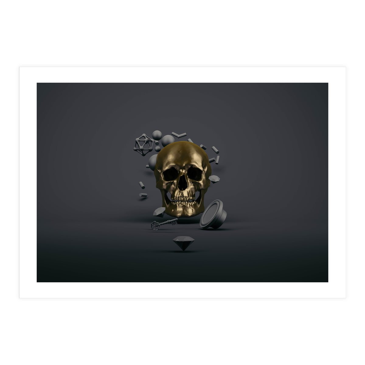 Golden Skull (Print Only)