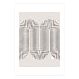 Mid-Century Modern No.28 - Woodblock Print (Print Only) thumbnail
