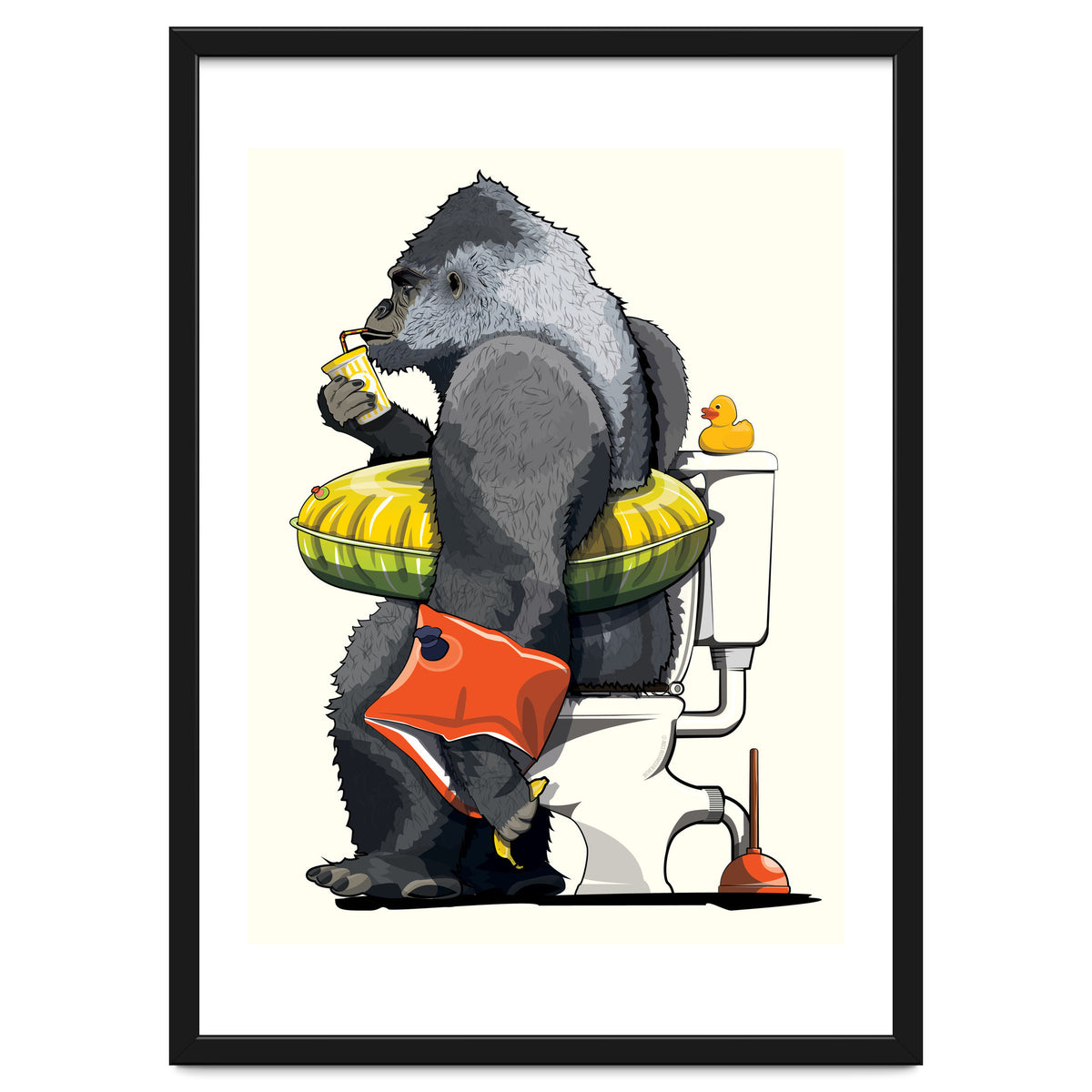 Gorilla on the Toilet, Funny Bathroom Humour
