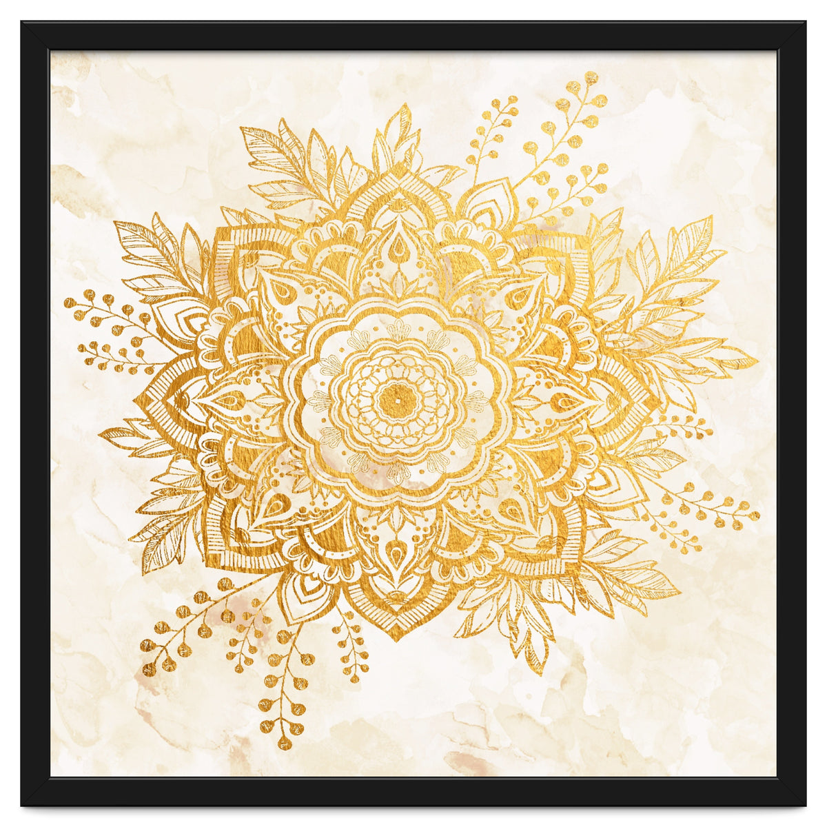 Queen Starring of Mandala-Gold Sunflower II