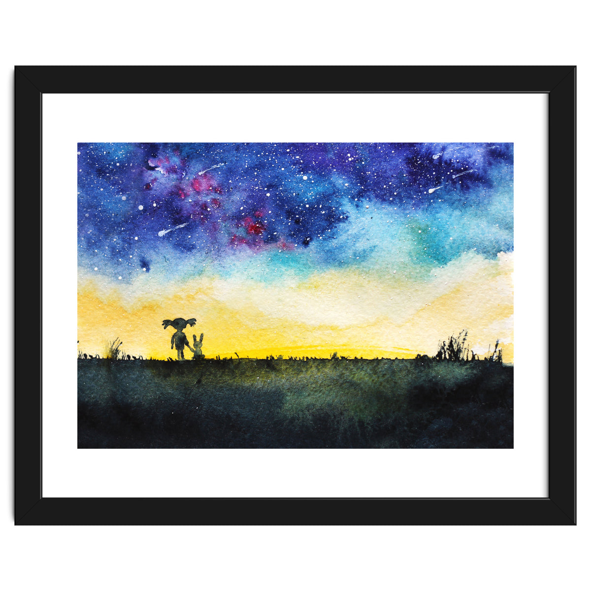 Baby girl's wishes || watercolor for nursery, kids room