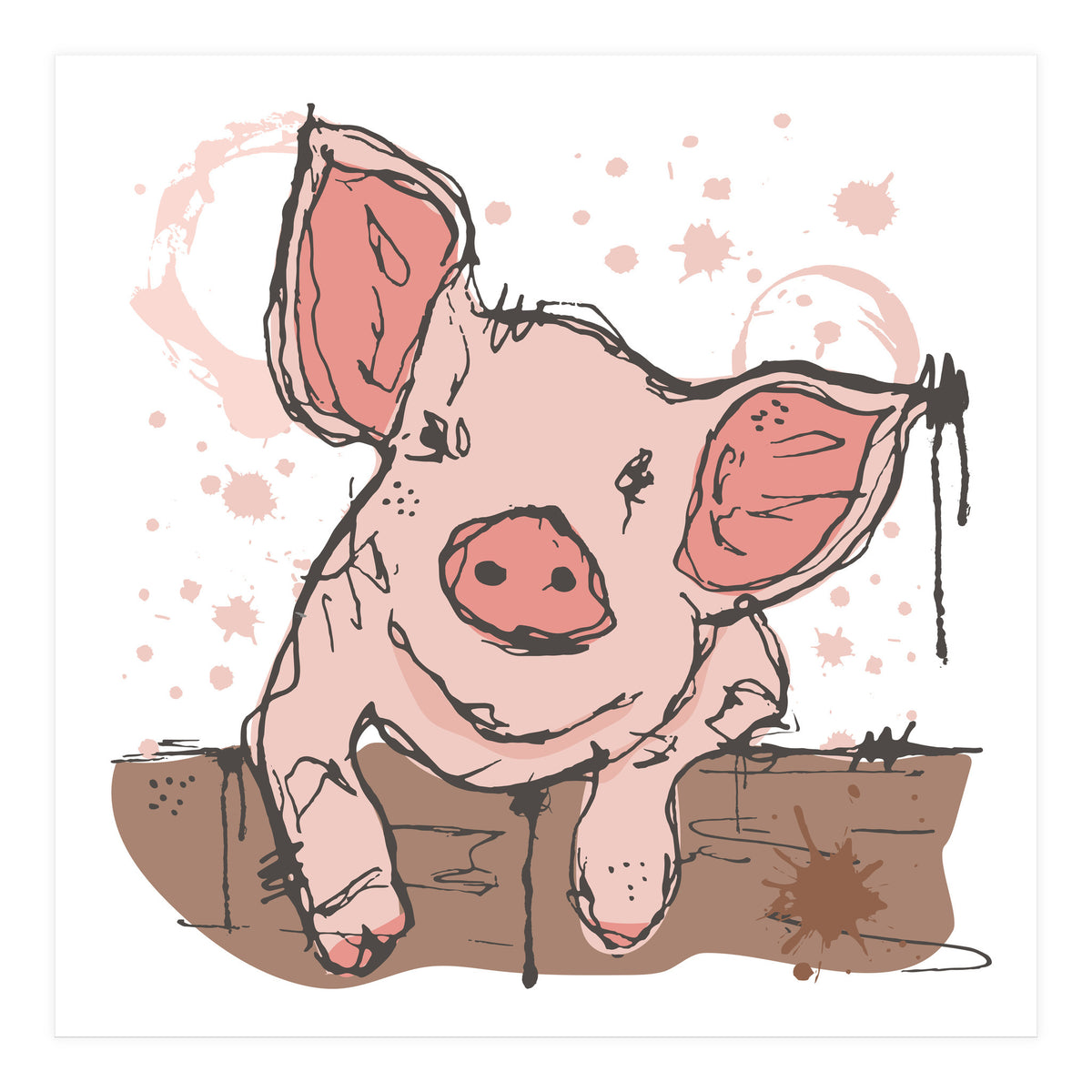 Pig sketch (Print Only)