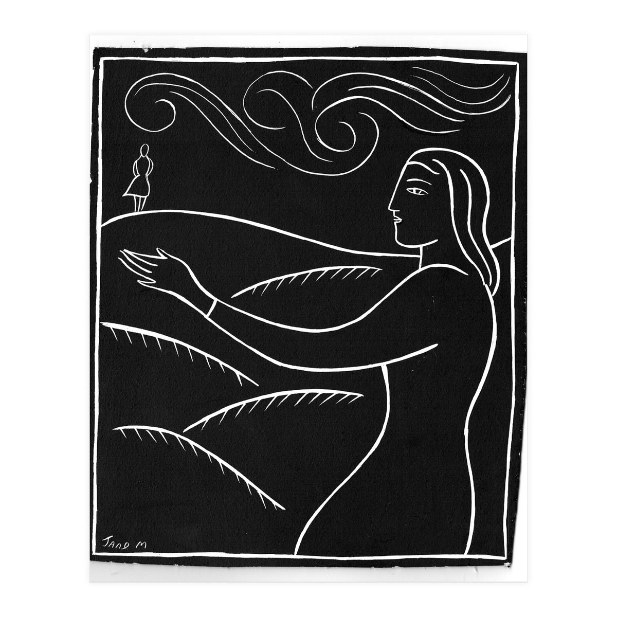 Woman With Future Self (Print Only)