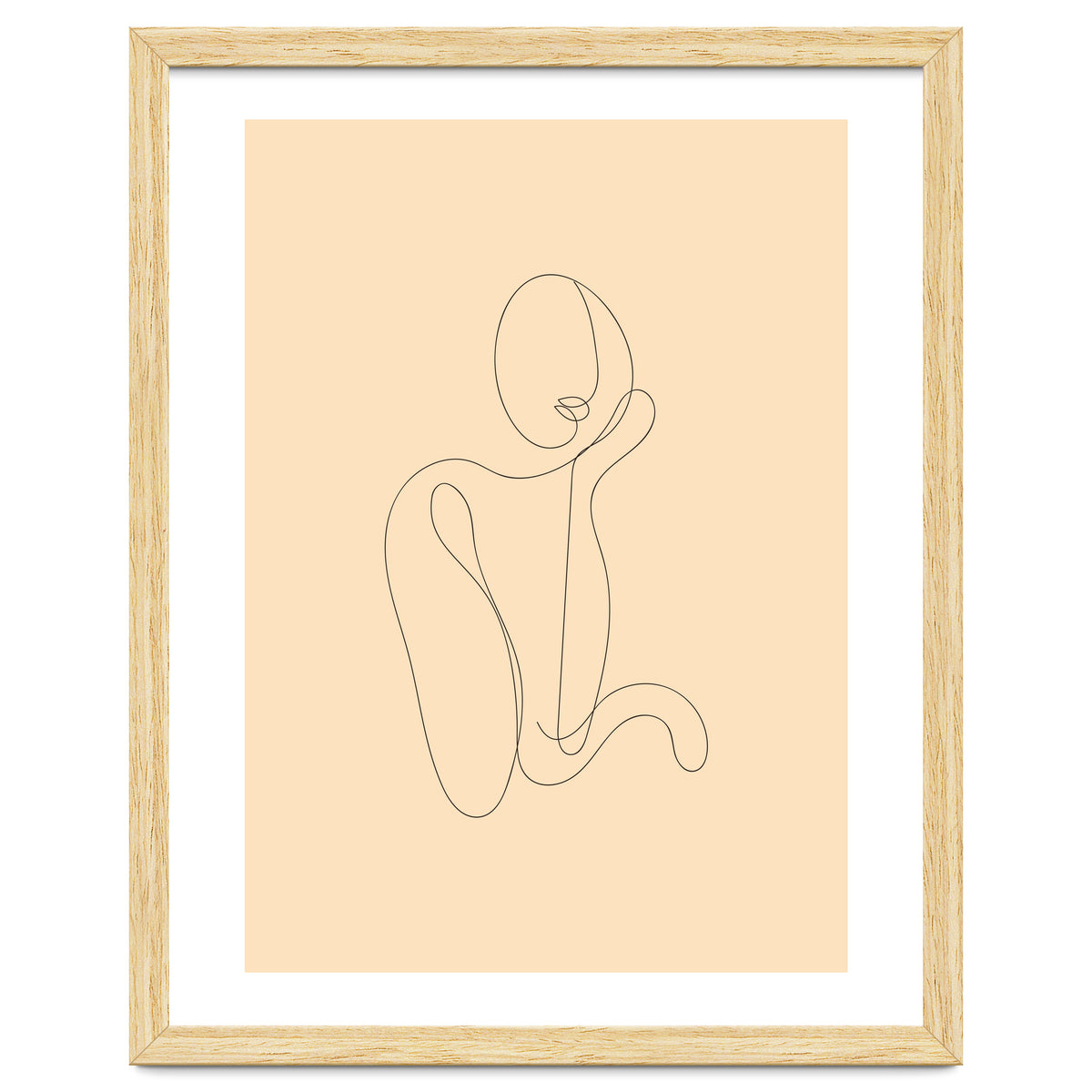 Female Line Art Drawing