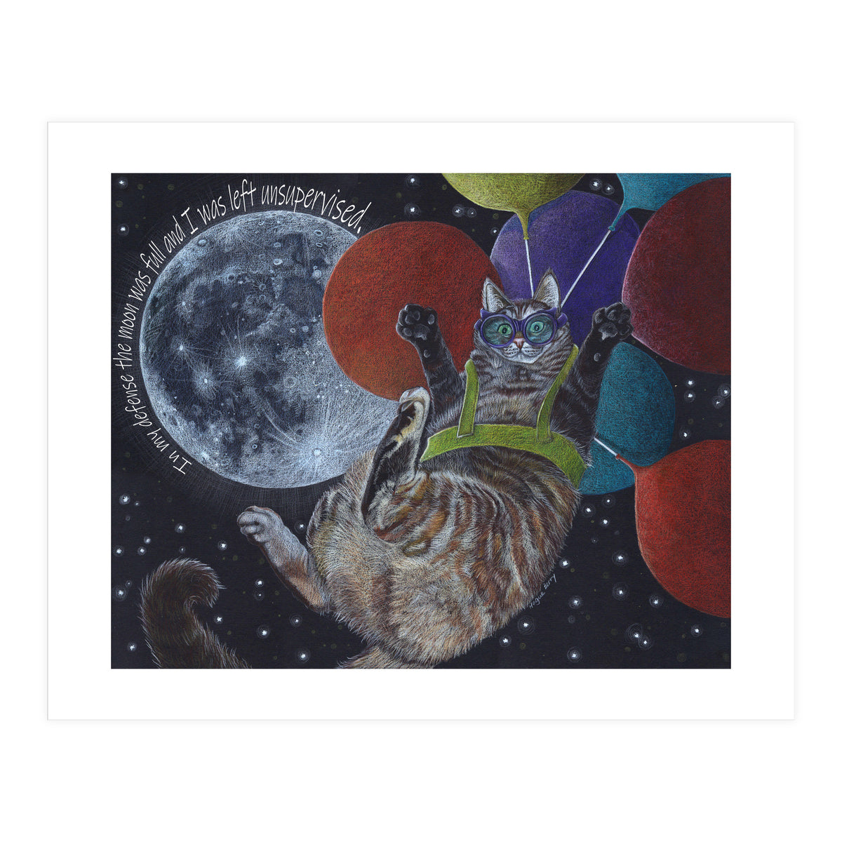 Balloon Cat (Print Only)