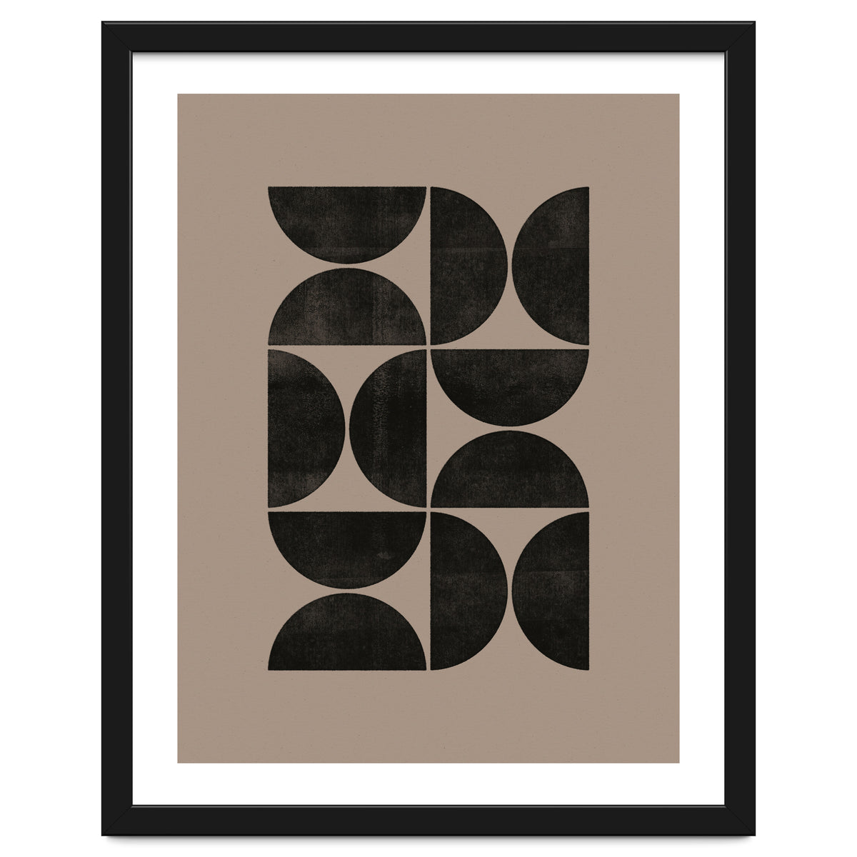 Mid-Century Modern No.24 - Woodblock Print