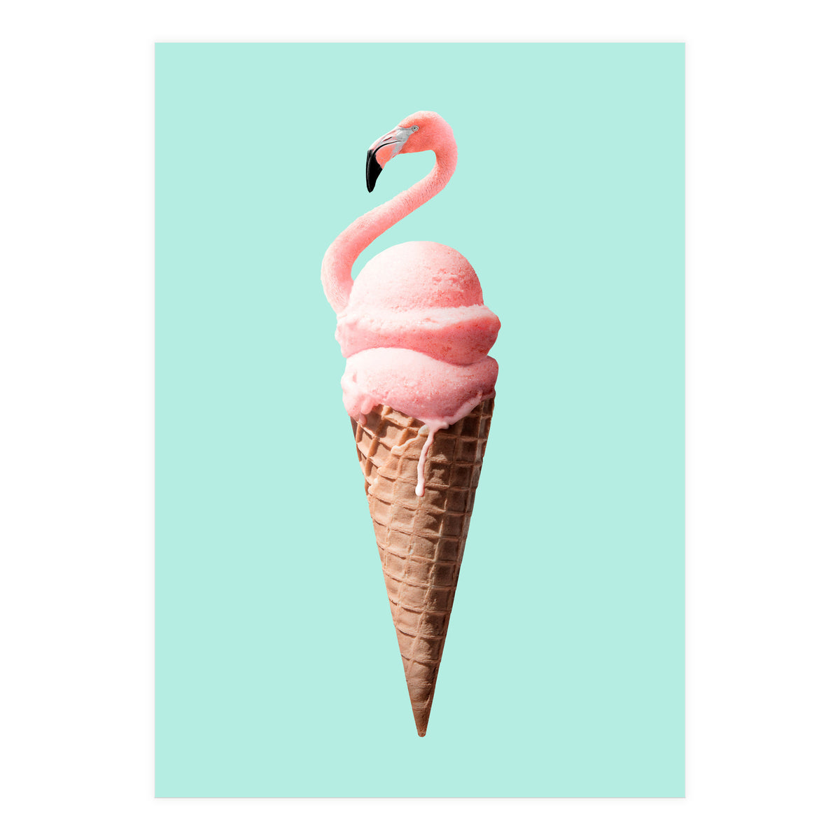 Flamingo Cone (Print Only)