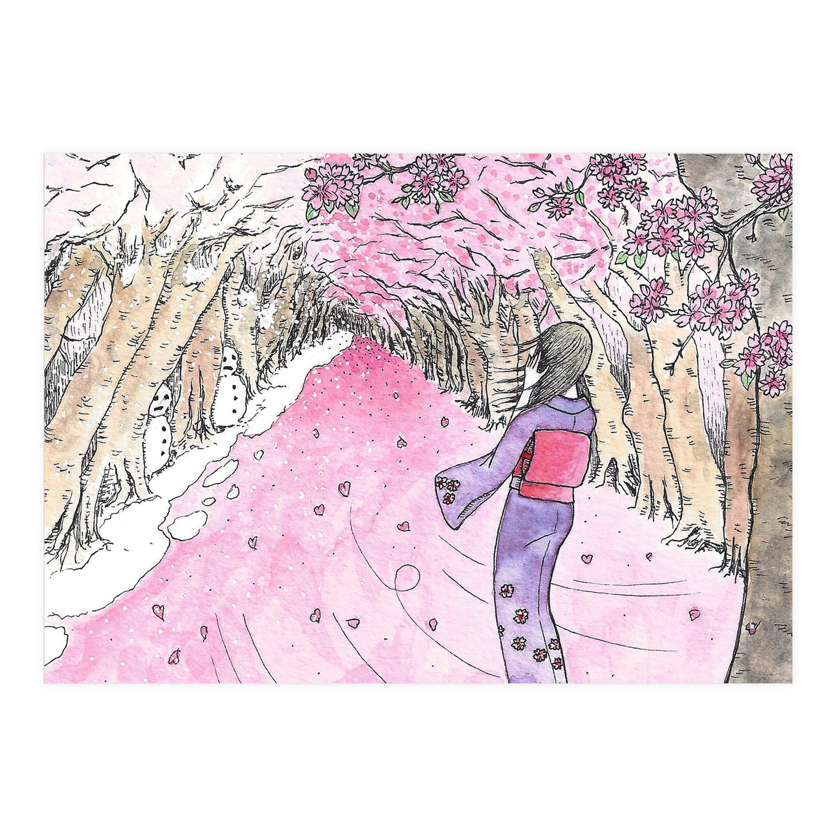 Cherry Blossom Flurry (Print Only)