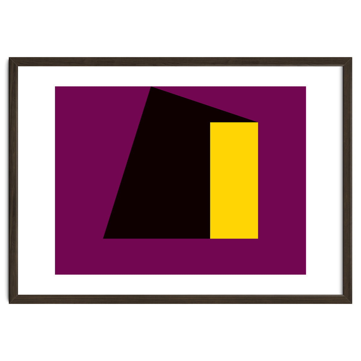 Geometric Shapes No. 55 - purple & yellow