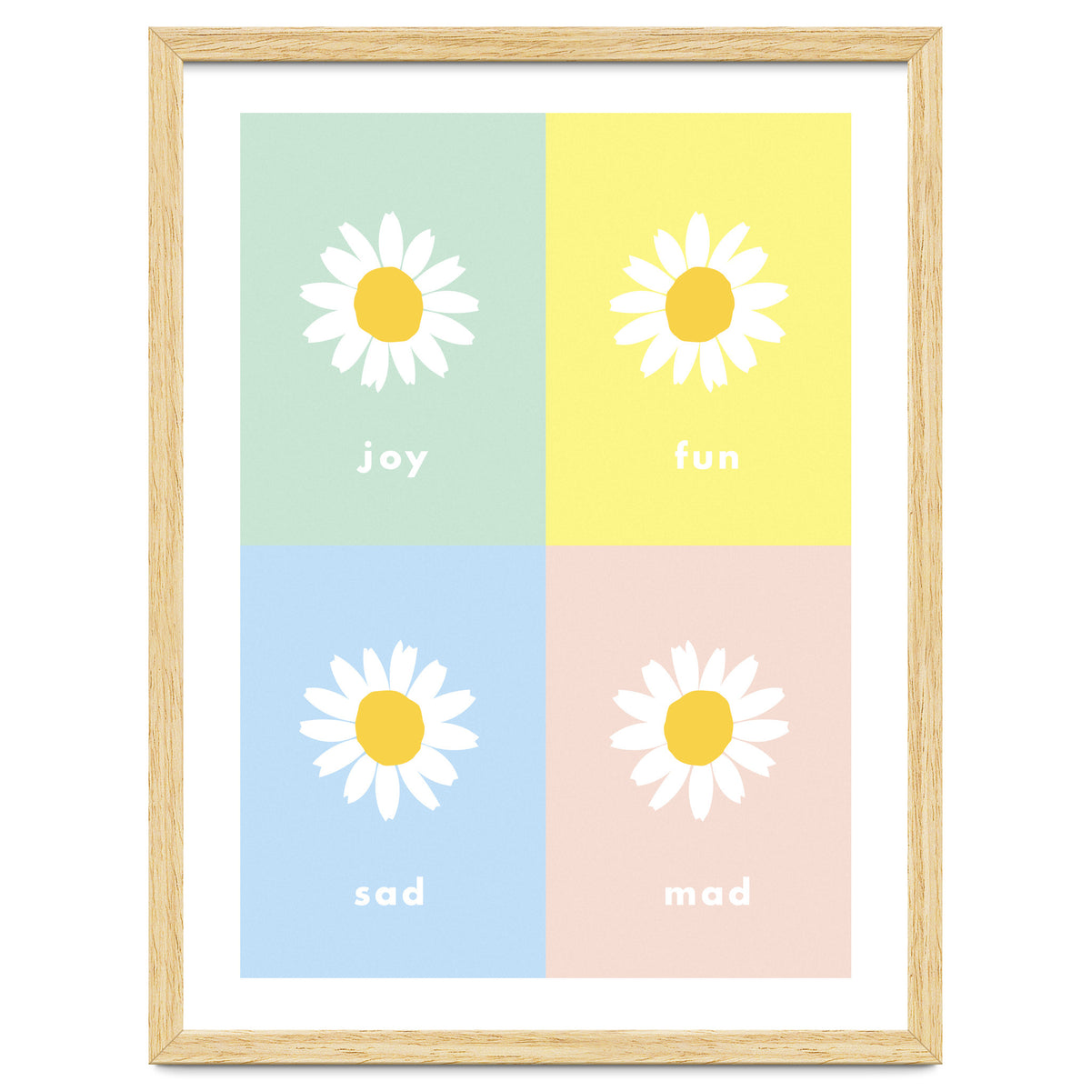 emotions - colorful - pop flower - joy - mad- sad - fun