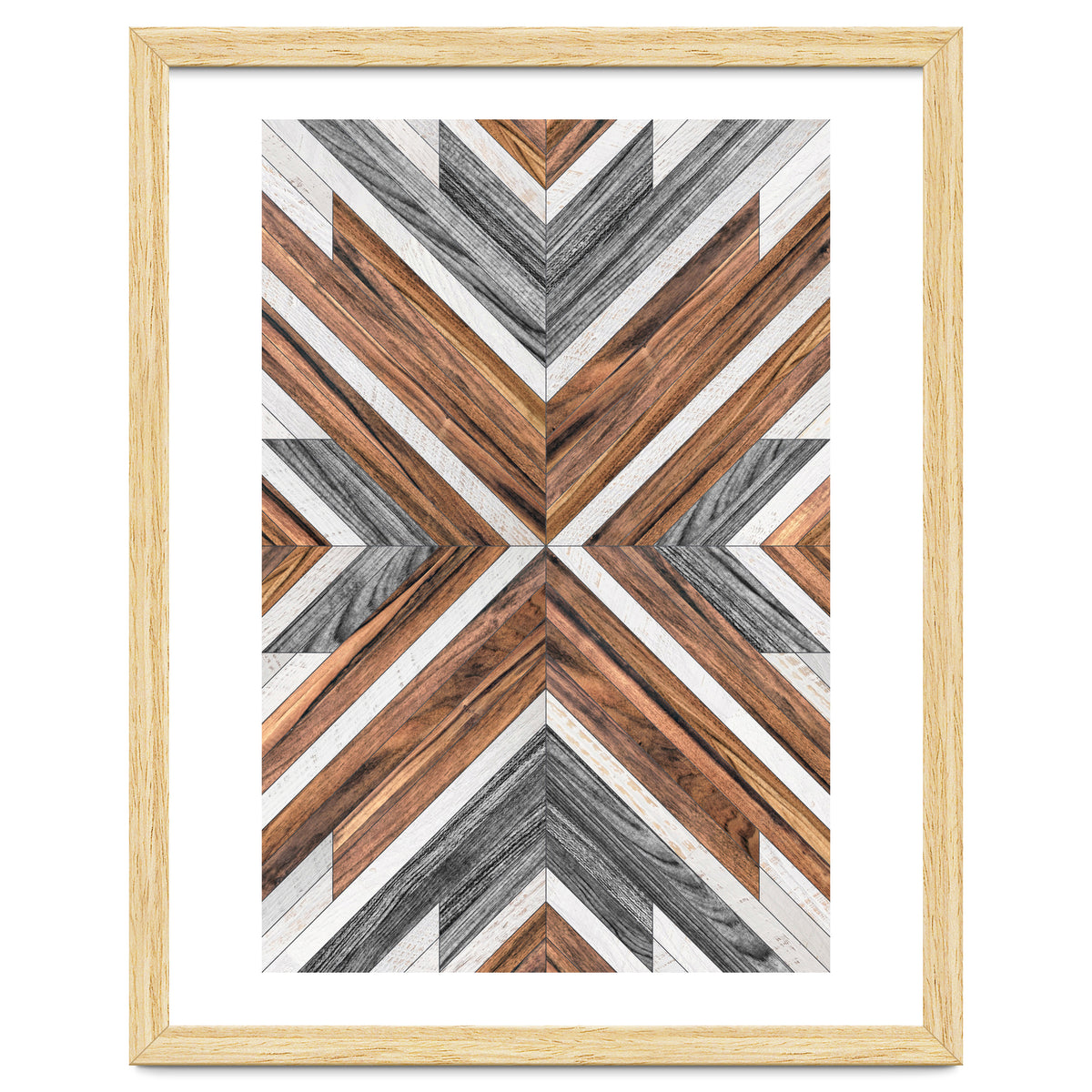 Urban Tribal Pattern No.4 - Wood
