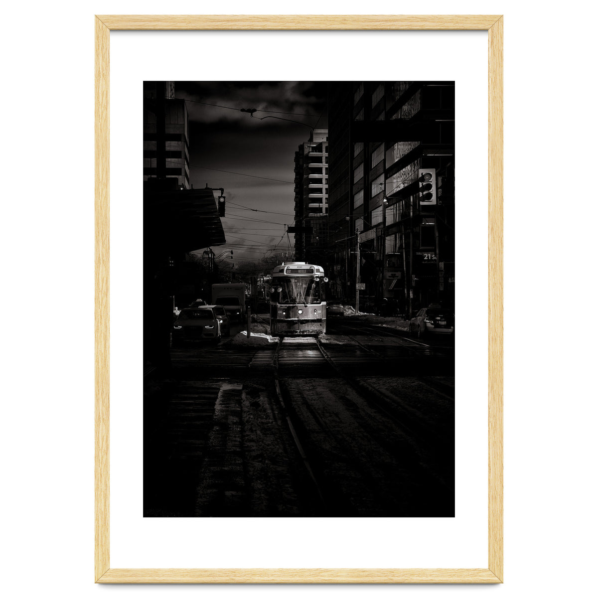 The 512 St. Clair Streetcar Toronto Canada Toned Version