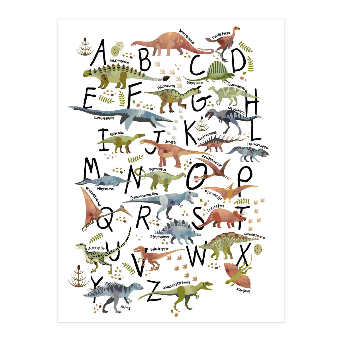 Dinosaur Alphabet  (Print Only)