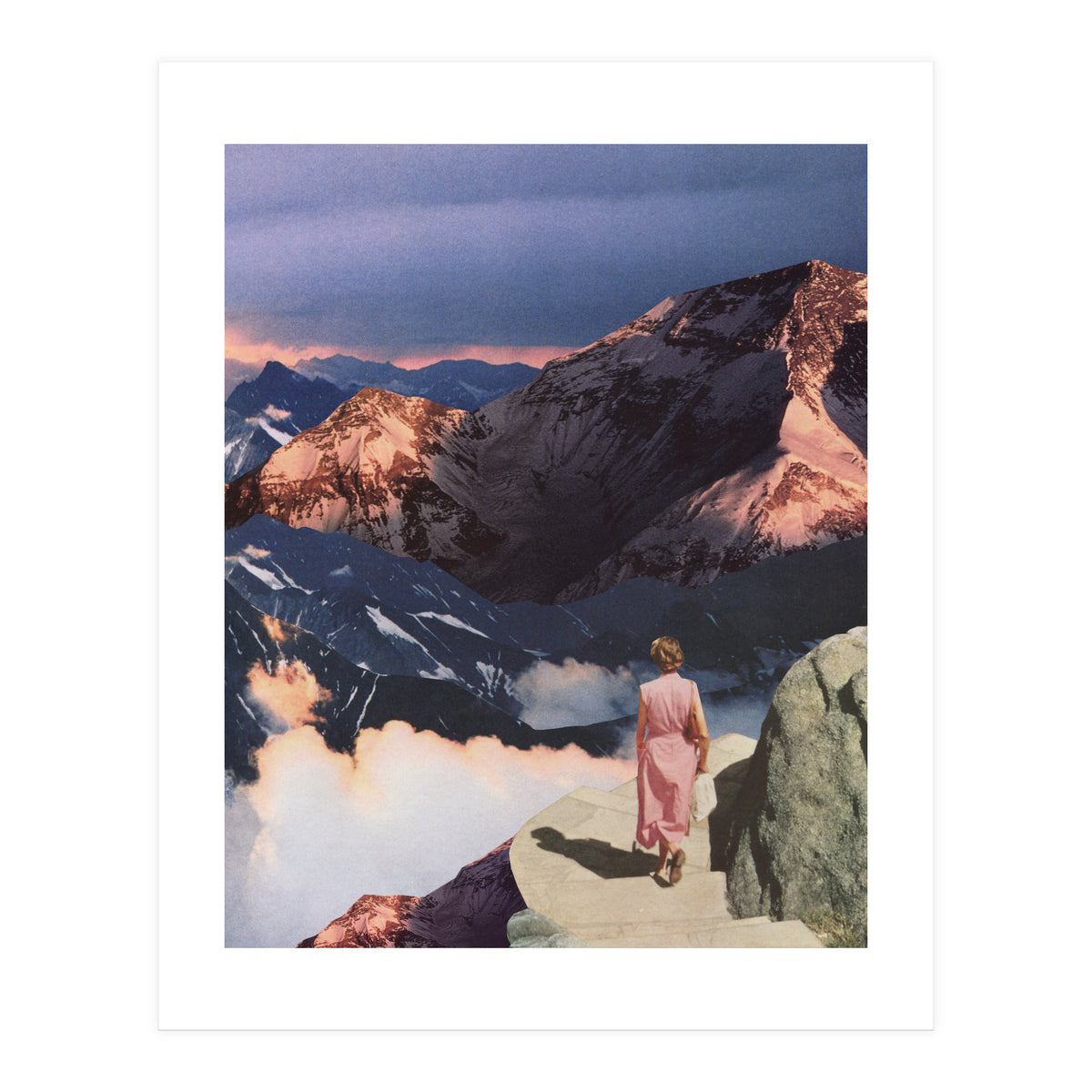 Descending In Pink (Print Only)