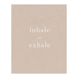 Inhale Exhale Beige Yoga (Print Only) thumbnail