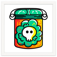 Kawaii Cute Skull In A Jar