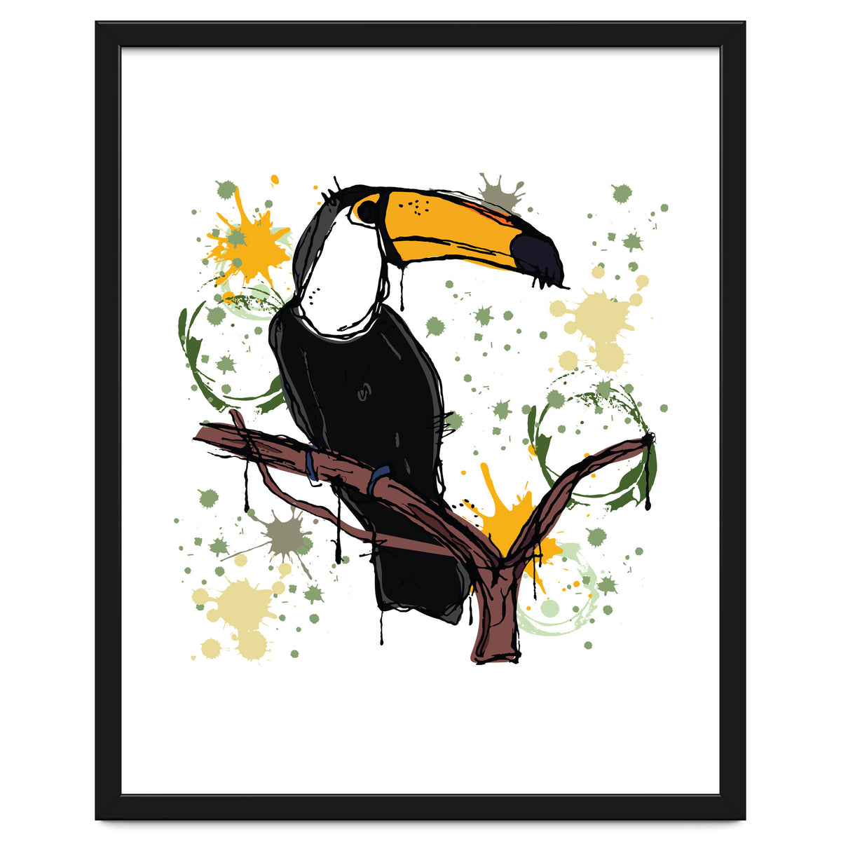 Toucan scribble sketch