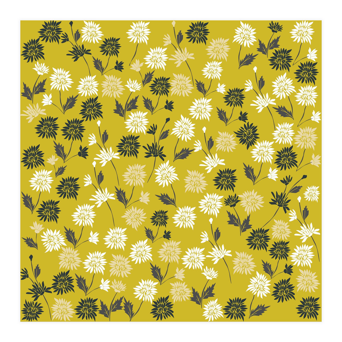 Cute chrysanthemum pattern (Print Only)