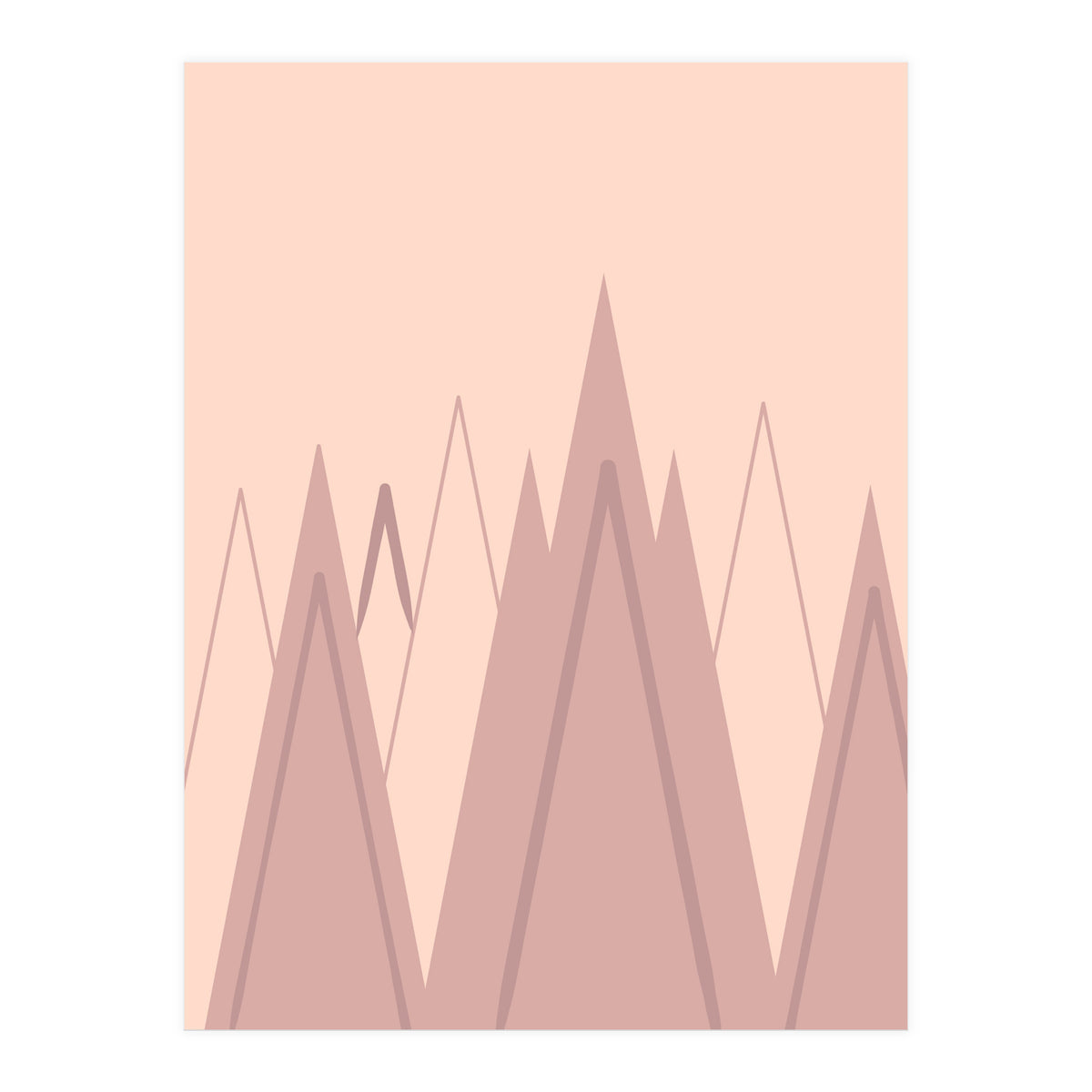 Pink mountains  (Print Only)