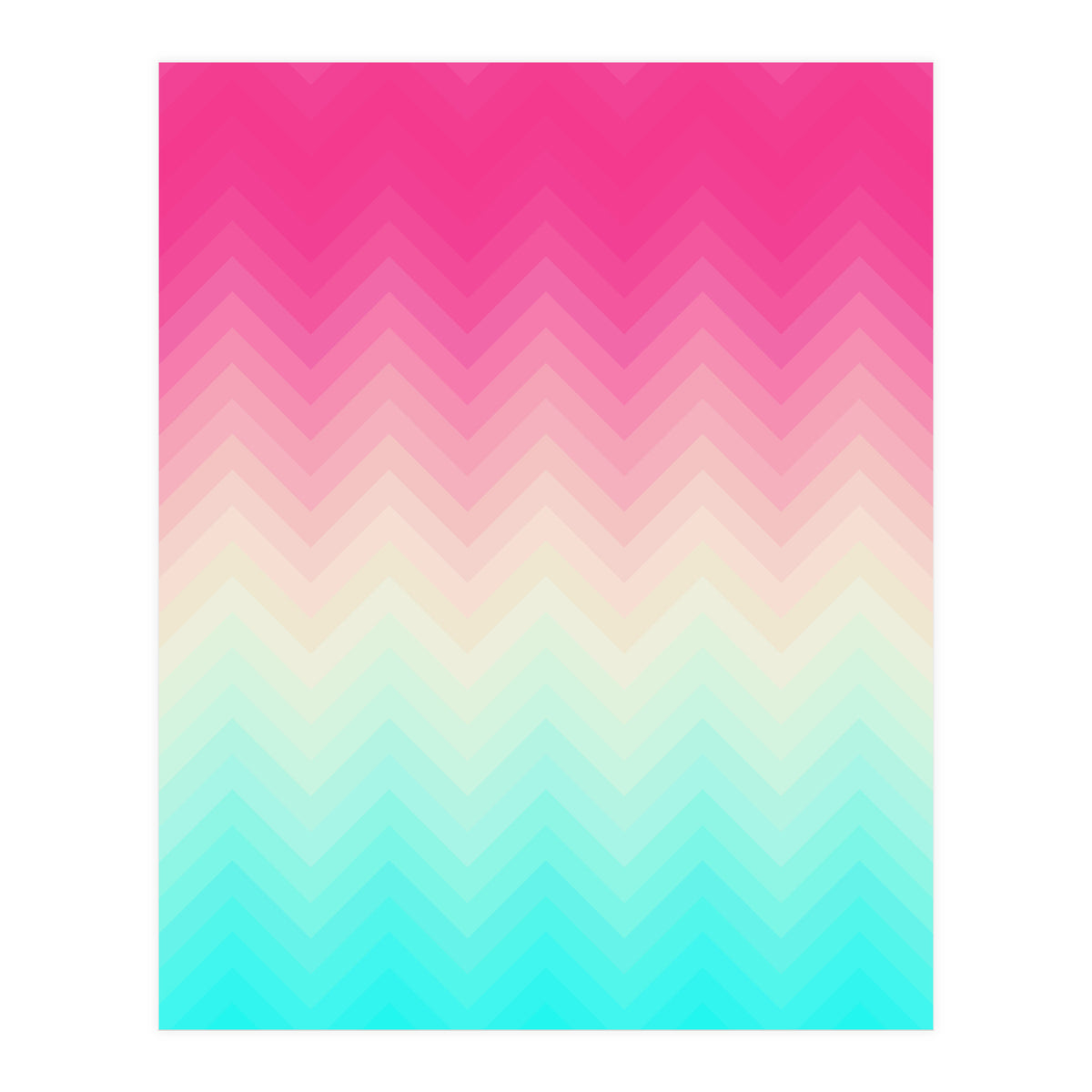 Chevron pink and blue (Print Only)
