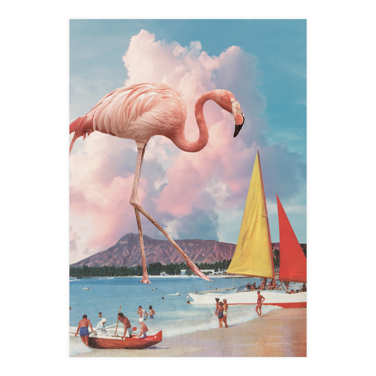Flamingo Playground (Print Only)